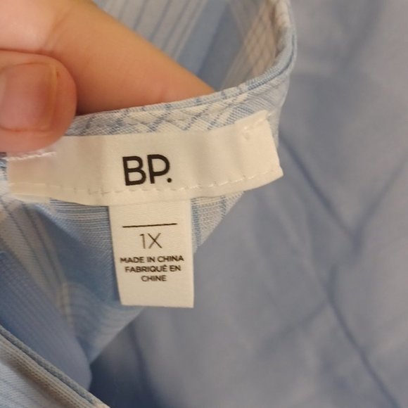 BP. Sleeveless Minidress Blue/White  plaid dress - Picture 9 of 10